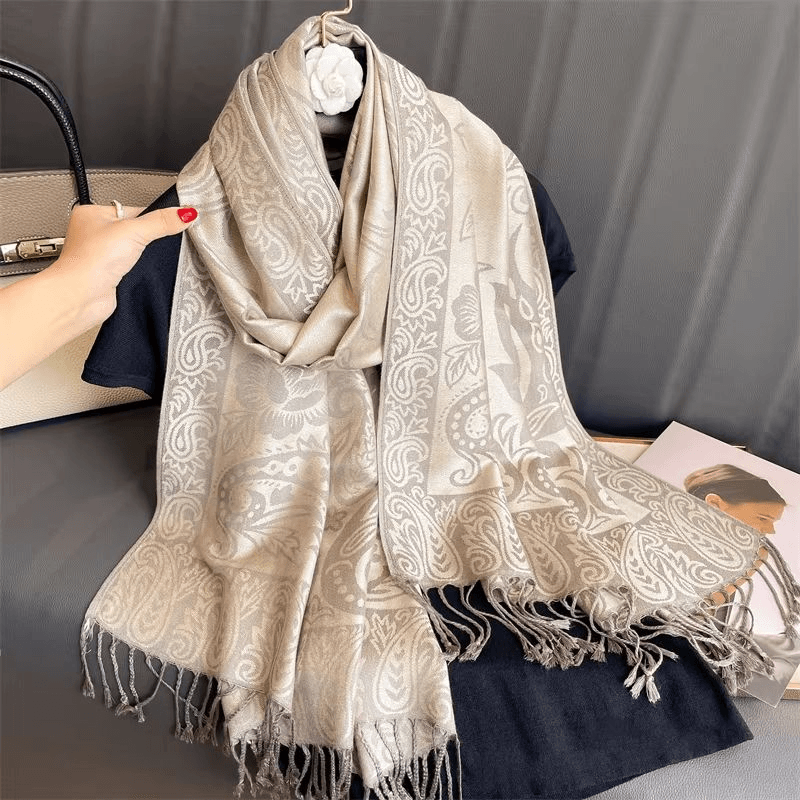 Luxury Cashmere Pashmina Shawl for Women, Warm & Elegant Winter Wrap