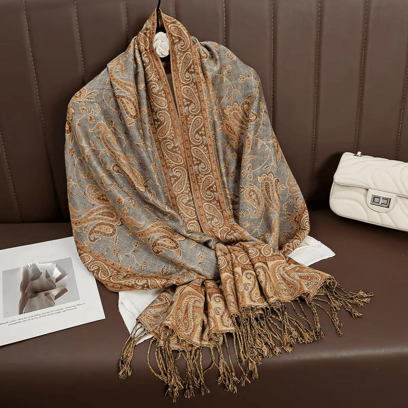 Luxury Cashmere Pashmina Shawl for Women, Warm & Elegant Winter Wrap