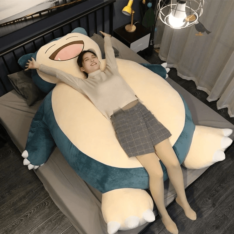 Snorlax Plush Toy, Giant Cuddle Pillow for Lounging, Napping & Room Decor Comfort