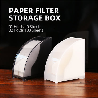 Dust-proof Storage Box, Coffee V Filter Paper Holder