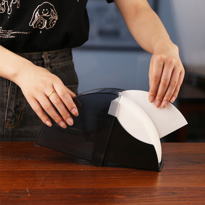 Dust-proof Storage Box, Coffee V Filter Paper Holder