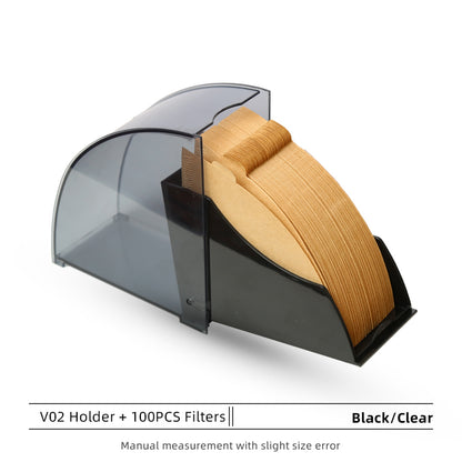 Dust-proof Storage Box, Coffee V Filter Paper Holder