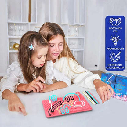 Double Sided Silicone Sensory Board Fidget Toy for Anxiety Relief