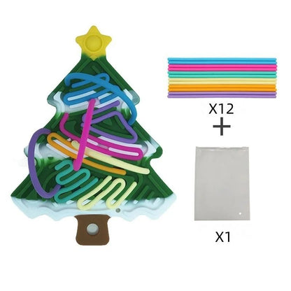 Double Sided Silicone Sensory Board Fidget Toy for Anxiety Relief