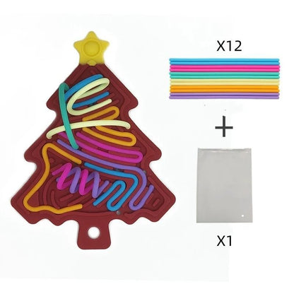 Double Sided Silicone Sensory Board Fidget Toy for Anxiety Relief
