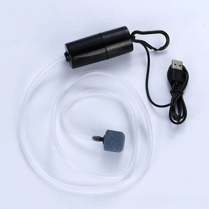 USB Aquarium Air Pump Mini Oxygenator Silent Aerator for Fish Tank