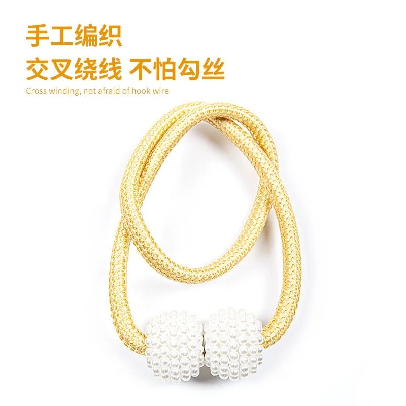 Pearl Magnetic Curtain Clip Tie Back Holder Decorative Curtain Buckle