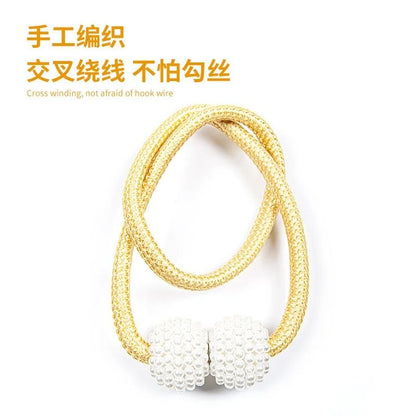 Pearl Magnetic Curtain Clip Tie Back Holder Decorative Curtain Buckle