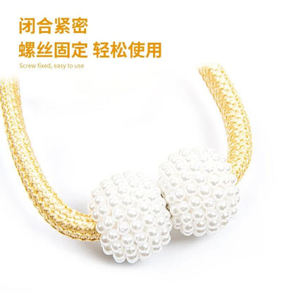 Pearl Magnetic Curtain Clip Tie Back Holder Decorative Curtain Buckle