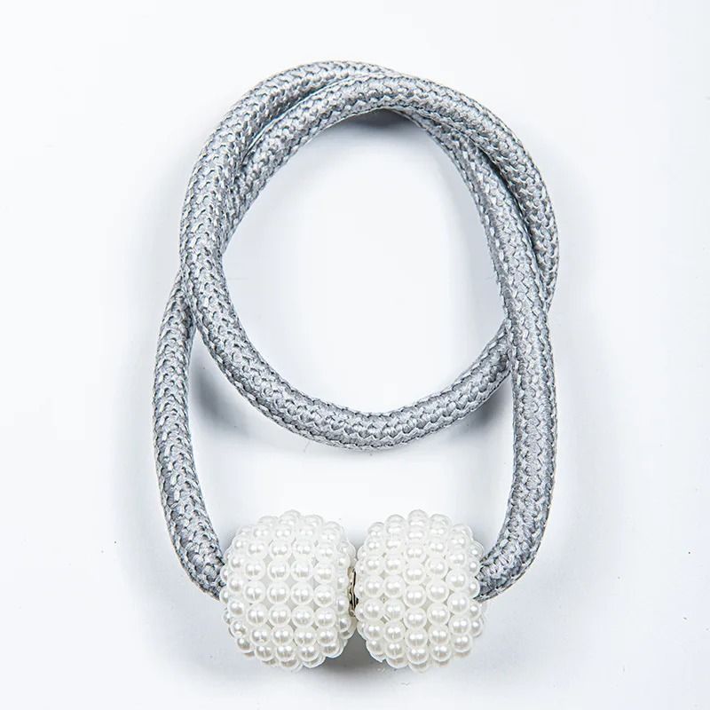 Pearl Magnetic Curtain Clip Tie Back Holder Decorative Curtain Buckle