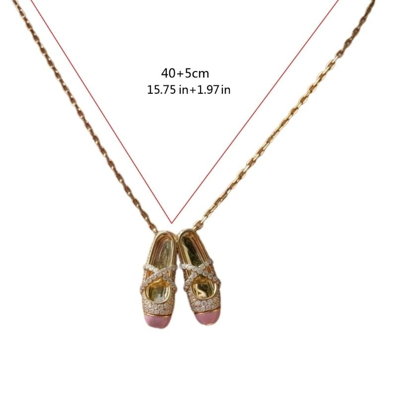 Ballet Crystal Pendant Necklace