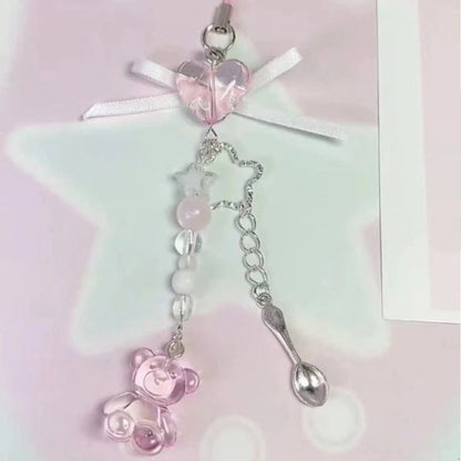 Angel Wing Beaded Phone Charm Accessory
