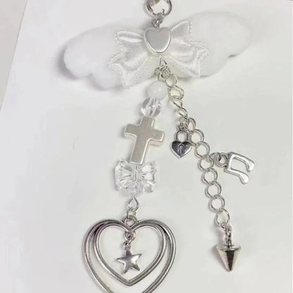 Angel Wing Beaded Phone Charm Accessory