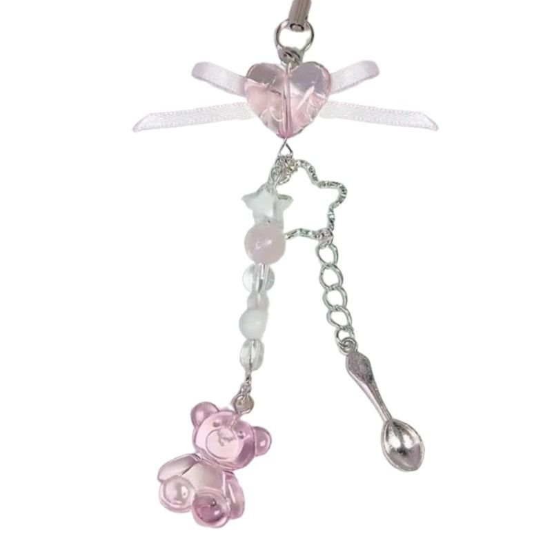 Angel Wing Beaded Phone Charm Accessory