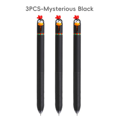 Funny Chicken Gel Pen with Fast Drying Ink and Stress Relief Click Toy
