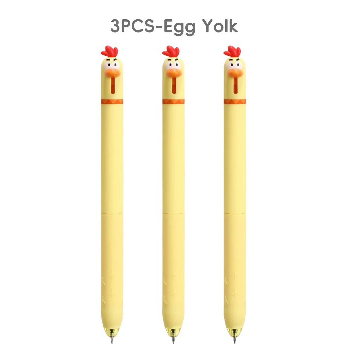 Funny Chicken Gel Pen with Fast Drying Ink and Stress Relief Click Toy