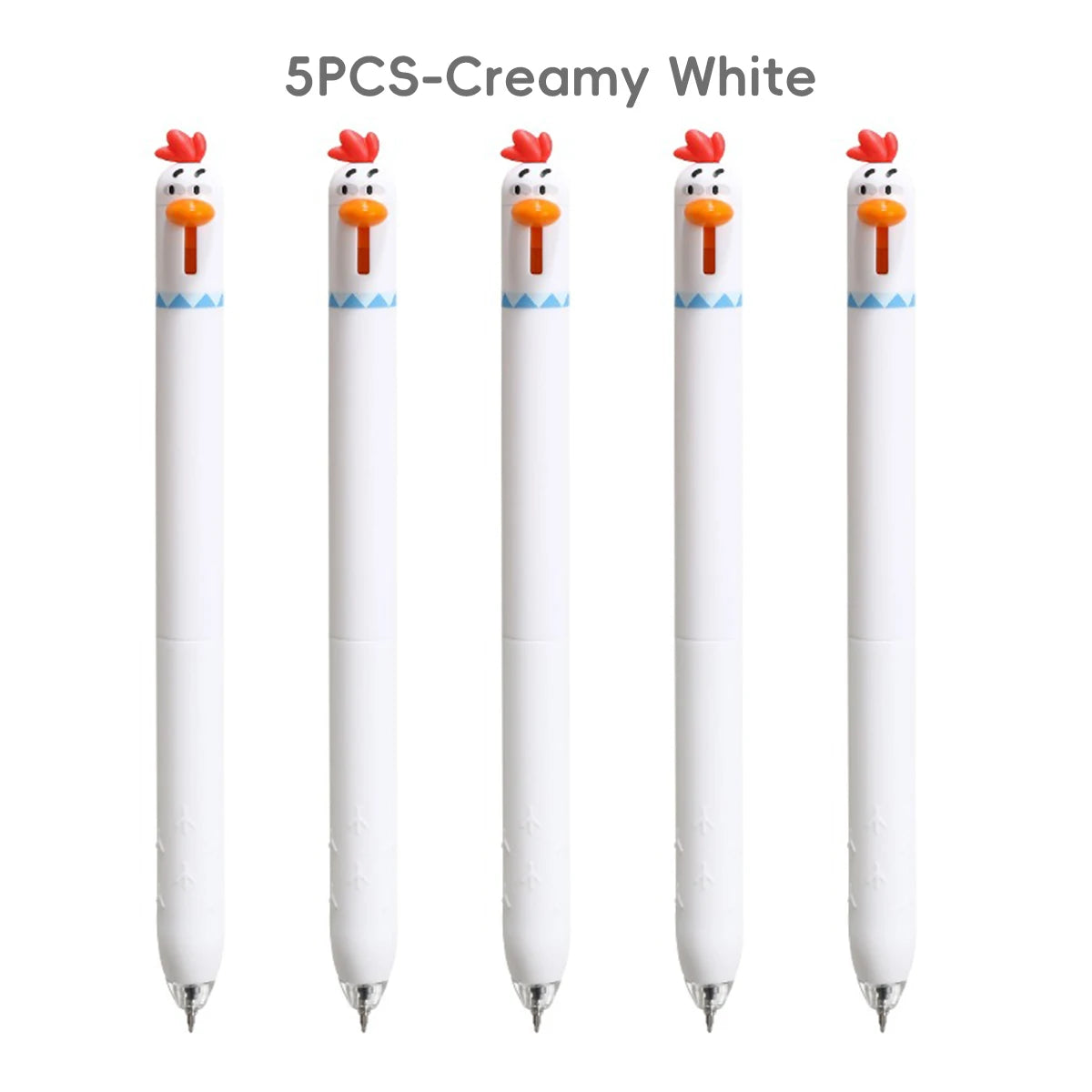 Funny Chicken Gel Pen with Fast Drying Ink and Stress Relief Click Toy