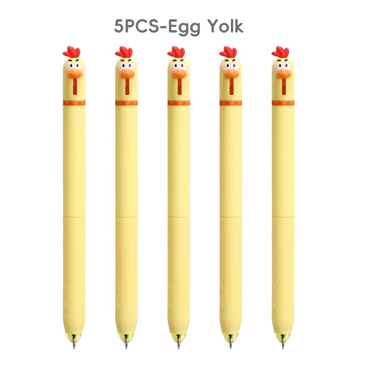 Funny Chicken Gel Pen with Fast Drying Ink and Stress Relief Click Toy