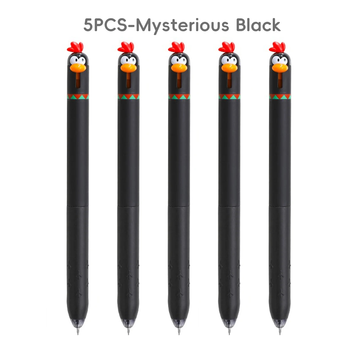 Funny Chicken Gel Pen with Fast Drying Ink and Stress Relief Click Toy