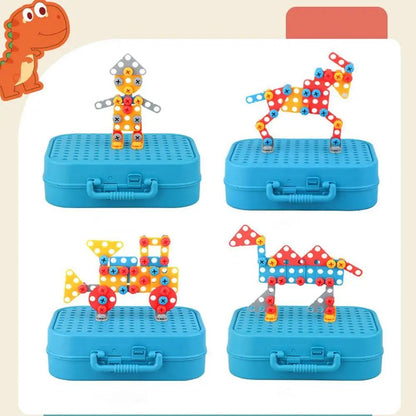Montessori Toy DIY Nut and Bolt Assembly Set for Fine Motor Skills