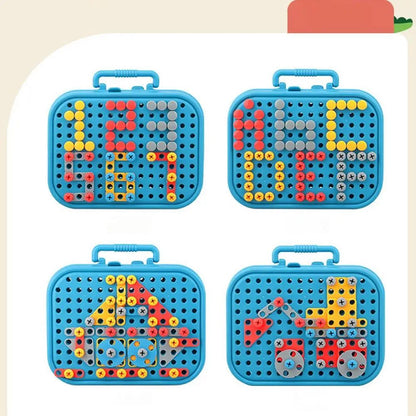 Montessori Toy DIY Nut and Bolt Assembly Set for Fine Motor Skills