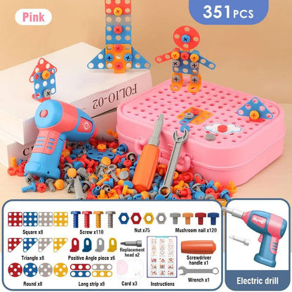 Montessori Toy DIY Nut and Bolt Assembly Set for Fine Motor Skills