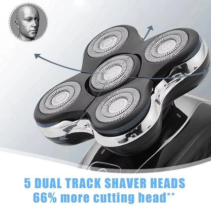 Remington Balder Pro Replacement Head for XR7000/XR1500/XR1501 – Sharp 5 Dual-Track Rotary Shaver Head Replacement