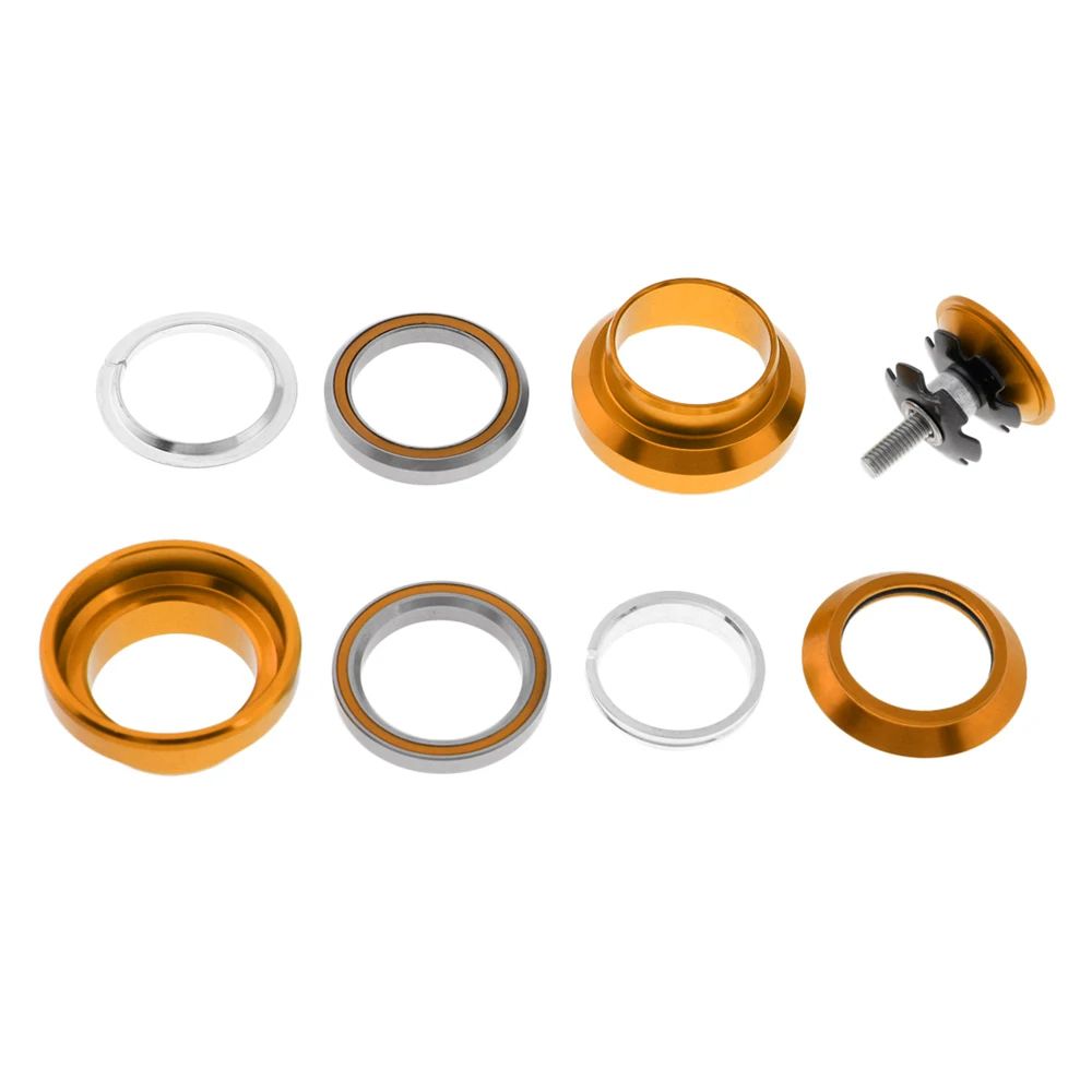 Aluminum Alloy 34mm External Bearing Headset with Sealed Cartridge Bearings & Top Cap (1-1/8 Threadless)