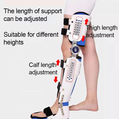 Orthopedic Adjustable Knee Brace, Ankle Foot Medical Support for Meniscus Injury Pain Relief and Rehabilitation
