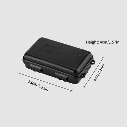 Shockproof Waterproof EDC Tool Box, Small Outdoor Survival Kit, Sealed Case for Camping, Outdoor Storage Box