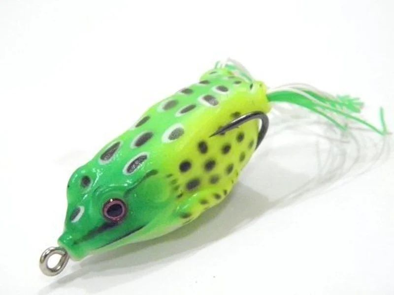 5-Pack Topwater Frog Lure Set – Hollow Body Frog Soft Baits for Bass, Weedless Surface Strikes
