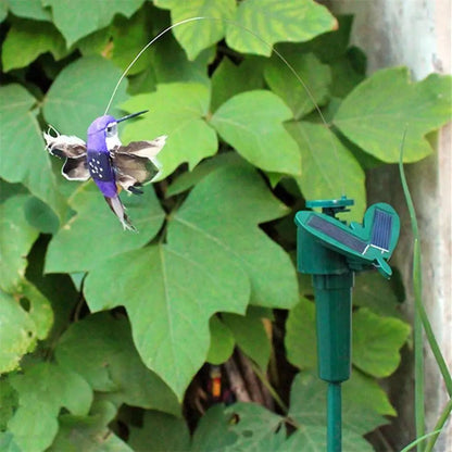 Solar Powered Flying Hummingbird Garden Decor