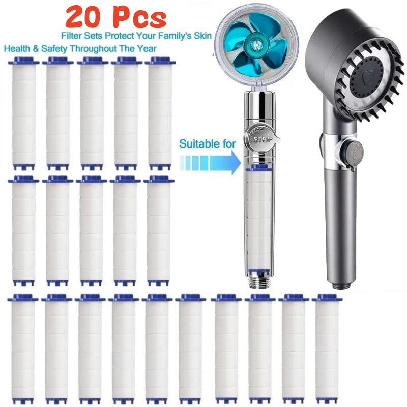 Replacement Shower Filter for Held Shower Head, High Output Water Filter to Remove Chlorine, Fluoride, and Hard Water