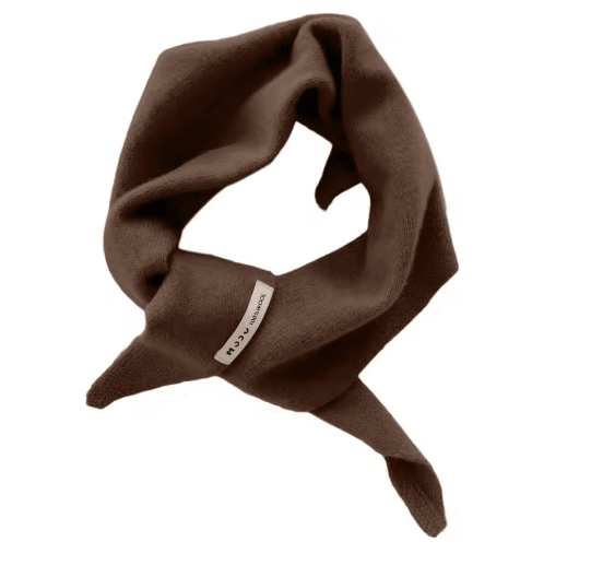 Womens Wool Triangle Scarf British Knitted Sweater Shawl Soft and Warm Accessory