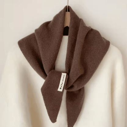 Womens Wool Triangle Scarf British Knitted Sweater Shawl Soft and Warm Accessory