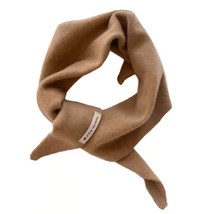 Womens Wool Triangle Scarf British Knitted Sweater Shawl Soft and Warm Accessory