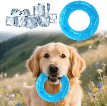 Pet Cooling Chew Toy Freezable Ice Cube Puppy Teething and Training Toy