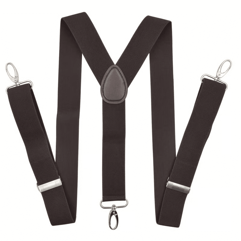 Heavy Duty Work Suspenders for Men | Adjustable Y-Back & Belt Hook
