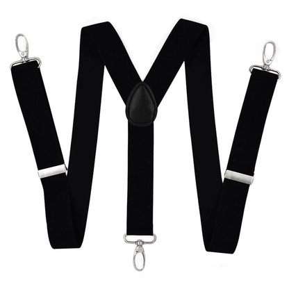 Heavy Duty Work Suspenders for Men | Adjustable Y-Back & Belt Hook