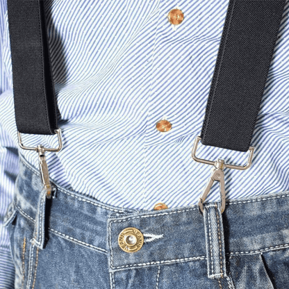 Heavy Duty Work Suspenders for Men | Adjustable Y-Back & Belt Hook