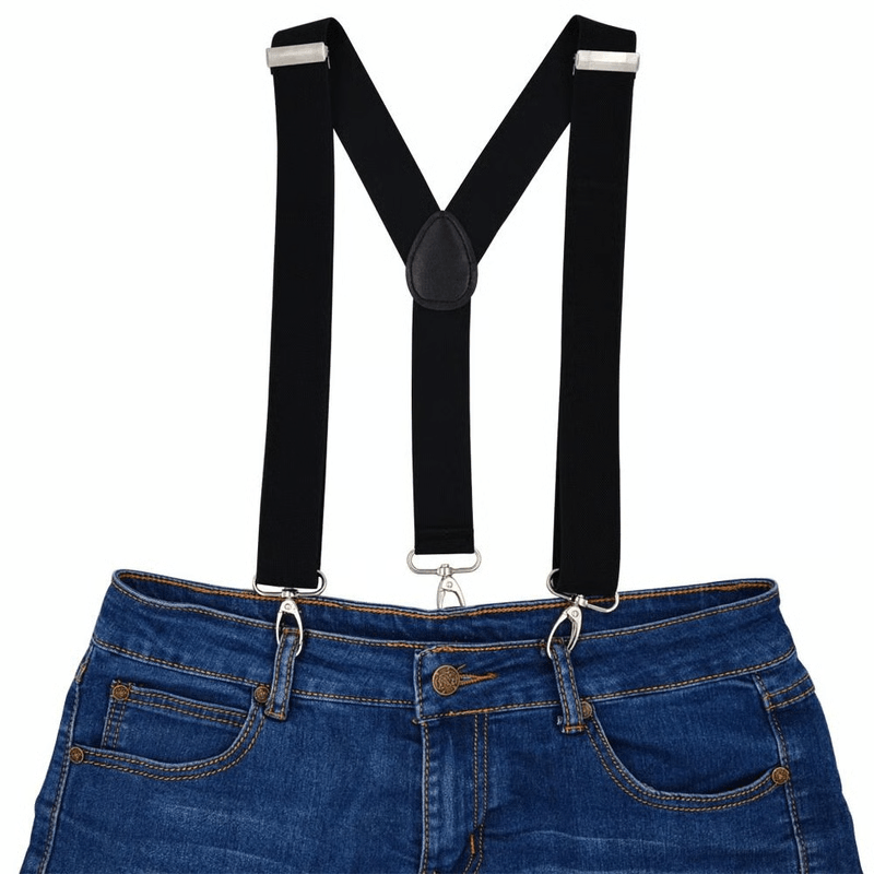 Heavy Duty Work Suspenders for Men | Adjustable Y-Back & Belt Hook