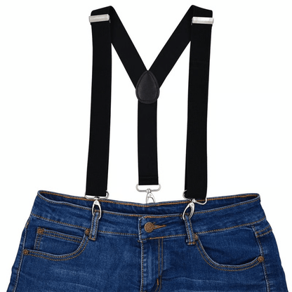 Heavy Duty Work Suspenders for Men | Adjustable Y-Back & Belt Hook