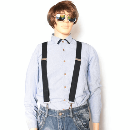 Heavy Duty Work Suspenders for Men | Adjustable Y-Back & Belt Hook