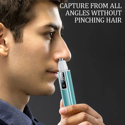 Rechargeable Electric Nose & Ear Hair Trimmer – Type-C Fast Charging Portable Facial Groomer for Eyebrow Trimming