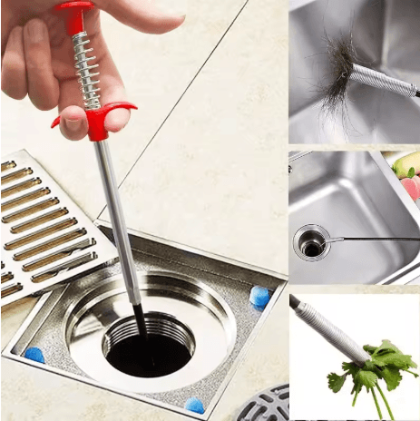 63 Inch Flexible Pickup Tool 4 Prong Grabber with Flexible Hose for Hard to Reach Areas