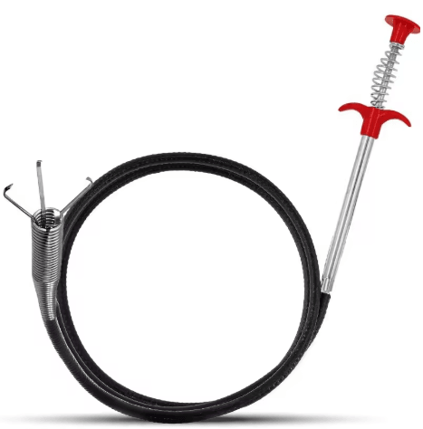 63 Inch Flexible Pickup Tool 4 Prong Grabber with Flexible Hose for Hard to Reach Areas