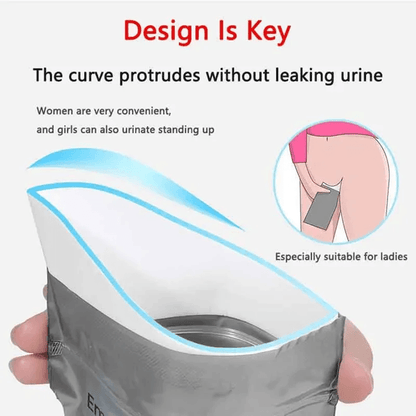 Portable Car Emergency Urine Bag Disposable Travel Toilet for Road Trips and Outdoor Emergencies