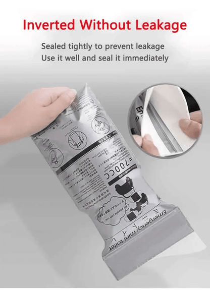 Portable Car Emergency Urine Bag Disposable Travel Toilet for Road Trips and Outdoor Emergencies