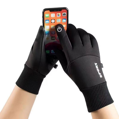 Winter Waterproof Windproof Sports Gloves for Men and Women Touch Screen Warm Non-Slip Outdoor Gloves