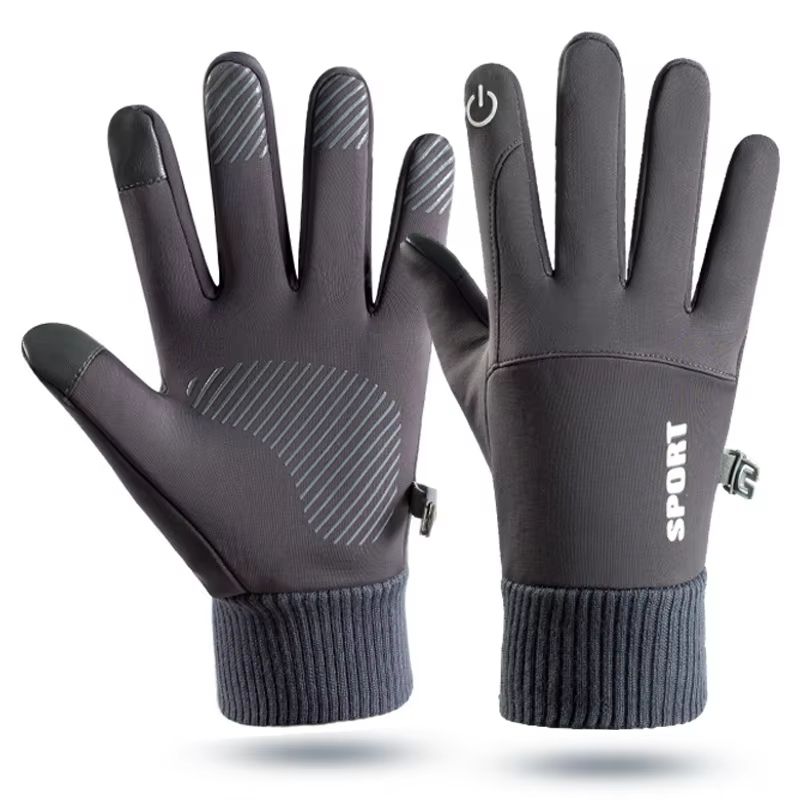 Winter Waterproof Windproof Sports Gloves for Men and Women Touch Screen Warm Non-Slip Outdoor Gloves